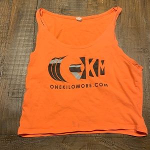 Orange slim fit tank!